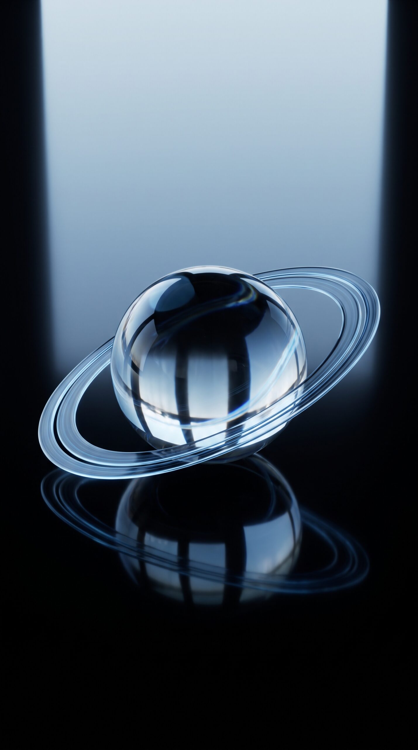 Floating Glass Planet Wallpaper